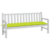 Vidaxl Garden Bench Kissen 180x50x7 cm Oxford Stoff klar grün