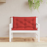 VidaXL Gartenbankauflage 100x(50+50)x7 cm Oxford-Stoff rot