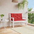VidaXL Gartenbankauflage 100x(50+50)x7 cm Oxford-Stoff rot