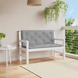 Vidaxl Gartenbankkissen 120x (50+50) x7 cm Oxford Stoff grau