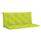 VidaXL Gartenbankauflage 120x(50+50)x7 cm Oxford-Stoff hellgrün