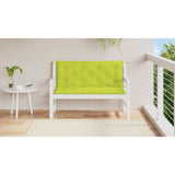 VidaXL Gartenbankauflage 120x(50+50)x7 cm Oxford-Stoff hellgrün