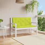 VidaXL Gartenbankauflage 120x(50+50)x7 cm Oxford-Stoff hellgrün