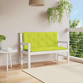 VidaXL Gartenbankauflage 120x(50+50)x7 cm Oxford-Stoff hellgrün