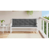 Vidaxl Gartenbankkissen 150x (50+50) x7 cm Oxford Stoffanthrazitfarbe