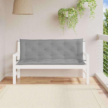 Vidaxx Gartenbankauflage 150x(50+50)x7 cm Oxford-Stoff grau