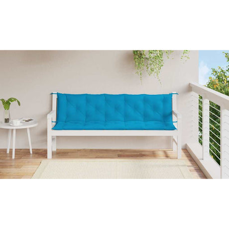 Vidaxl tuinbankkussen 180x(50+50)x7 cm oxford stof lichtblauw