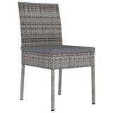 Vidaxl tuinstoelen 2 st poly rattan grijs