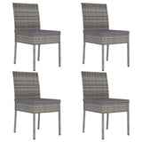 Vidaxl tuinstoelen 4 st poly rattan grijs