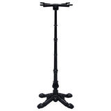 Vidaxl bistrotafelpoot 52x52x108 cm gietijzer zwart