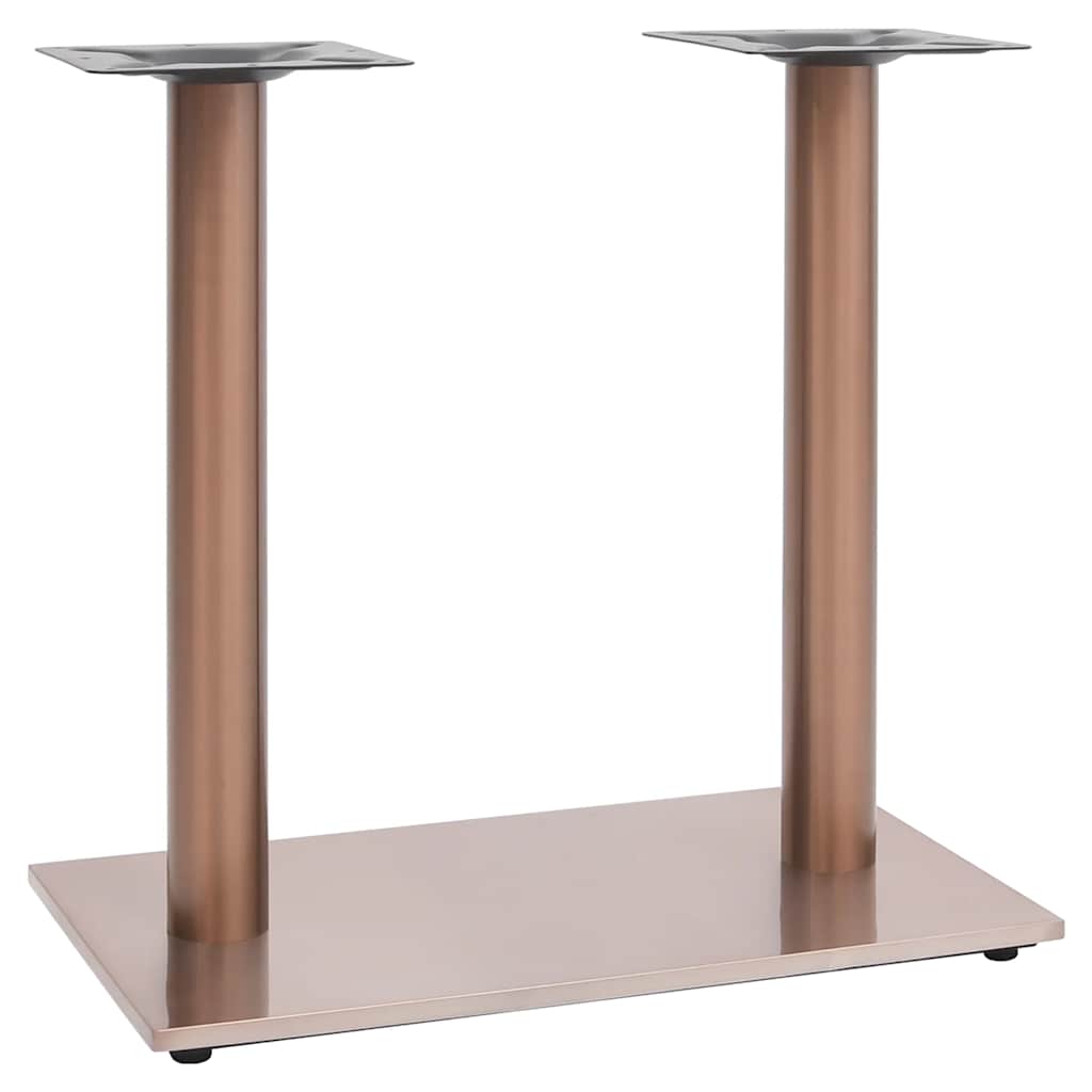 Vidaxl bistrotafelpoot 70x40x72 cm roestvrij staal messingkleurig