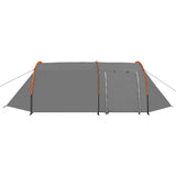 Vidaxl Zelt 4-Personen Grau und Orange