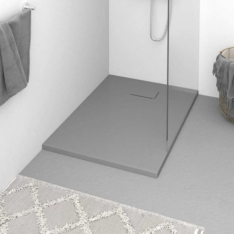 Vidaxl Duschschale 100x70 cm SMC Grau