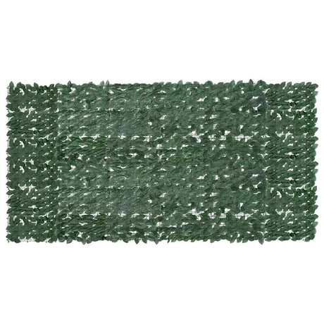 VIDAXL -Balkon -Bildschirm mit dunkelgrünen Blättern 300x150 cm
