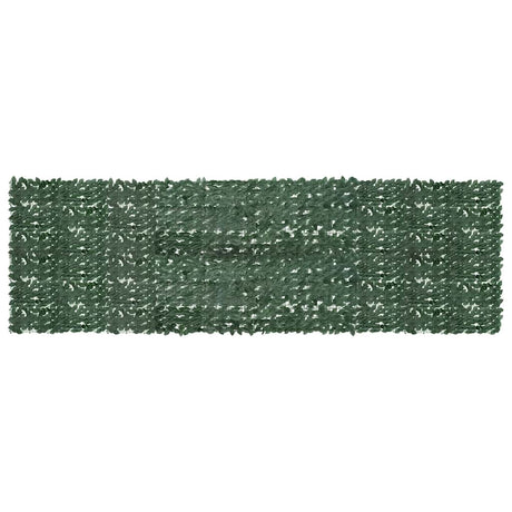 VIDAXL -Balkon -Bildschirm mit dunkelgrünen Blättern 500x150 cm