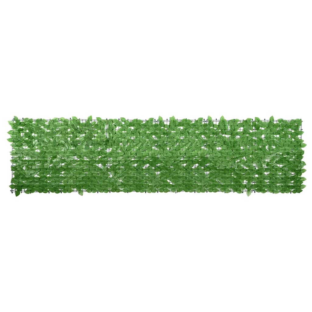 Vidaxl Balkon Bildschirm mit grünen Blättern 300x75 cm