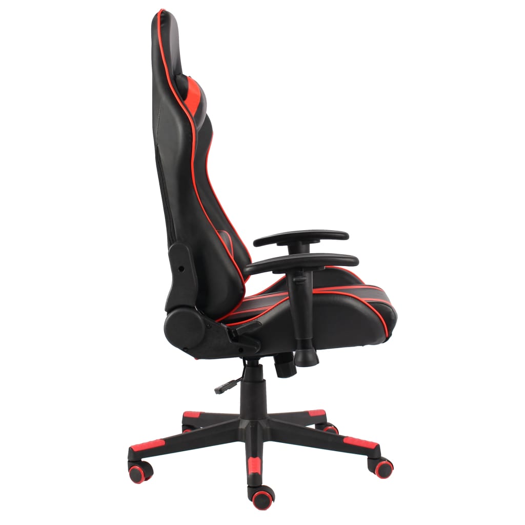 Vidaxl gamestoel draaibaar pvc rood