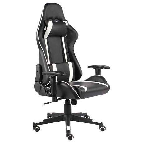 Vidaxl gamestoel draaibaar pvc wit