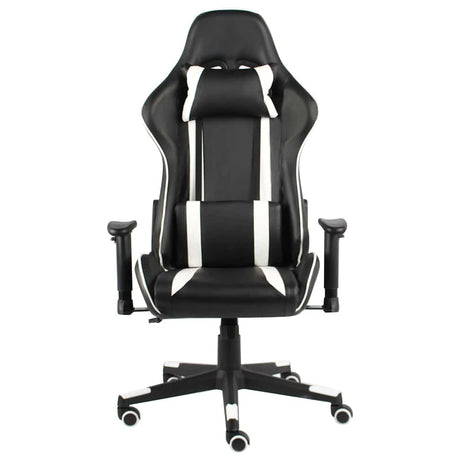 Vidaxl gamestoel draaibaar pvc wit