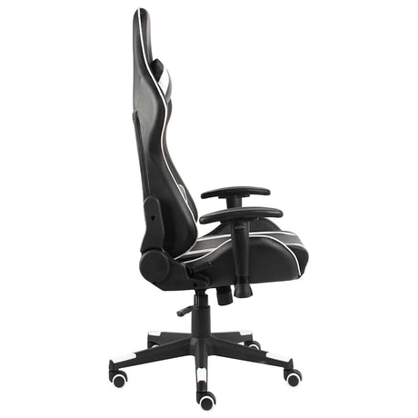 Vidaxl gamestoel draaibaar pvc wit