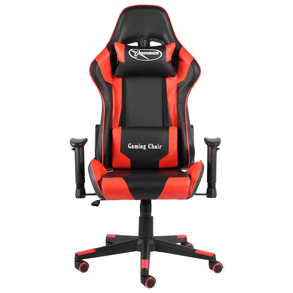 Vidaxl gamestoel draaibaar pvc rood