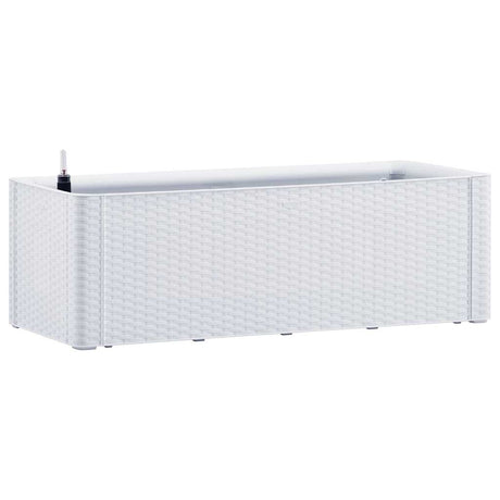 Vidaxl -Pflanzer hoch mit selbstschädlichem System 100x43x33 cm weiß