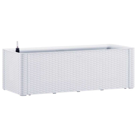 Vidaxl -Pflanzer hoch mit selbstschädlichem System 100x43x33 cm weiß