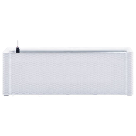Vidaxl -Pflanzer hoch mit selbstschädlichem System 100x43x33 cm weiß