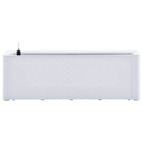 Vidaxl -Pflanzer hoch mit selbstschädlichem System 100x43x33 cm weiß