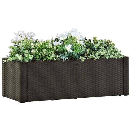 VIDAXL -Pflanzer hoch mit selbstständigem System 100x43x33 cm Mokka