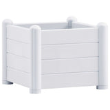 VIDAXL -Pflanzer 43x43x35 cm pp weiß erhöht
