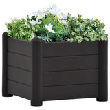 VIDAXL -Pflanzer erhöhte 43x43x35 cm PP Anthrazit