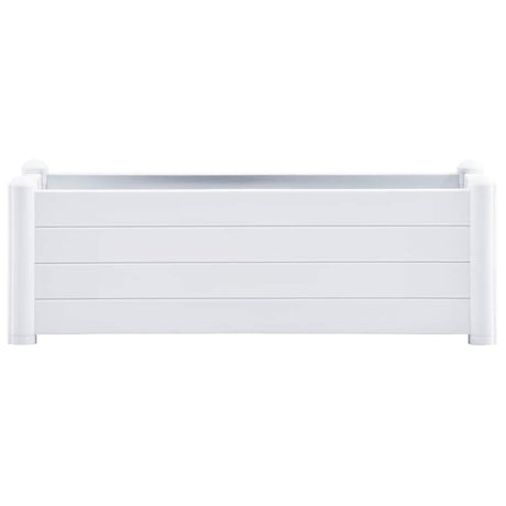 VIDAXL -Planungsbox Erhöht 100x43x35 cm pp weiß