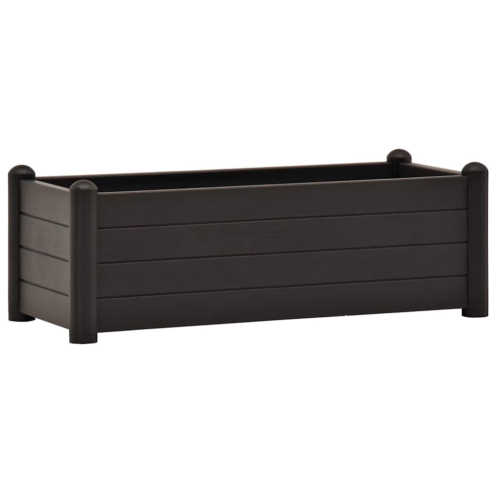 VIDAXL -Pflanzer erhoben 100x43x35 cm PP Anthrazit