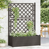 Vidaxl -Pflanzer mit Latwerk 100x43x142 cm PP Anthrazit