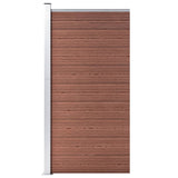Vidaxl schuttingpaneel 95x186 cm hkc bruin