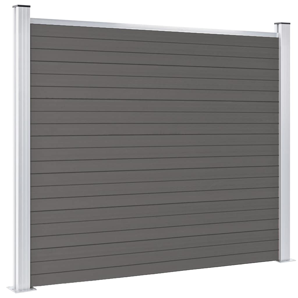 VIDAXL -Zauntafel 180x146 cm HKC Grau
