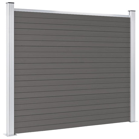 VIDAXL -Zauntafel 180x146 cm HKC Grau