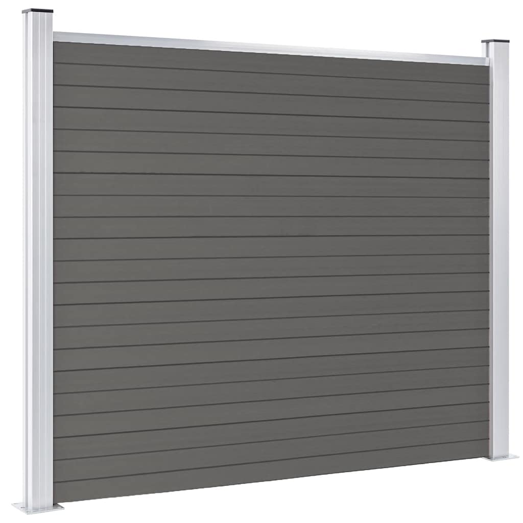VIDAXL -Zauntafel 180x146 cm HKC Grau