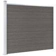 Vidaxl schuttingpaneel 175x146 cm hkc grijs