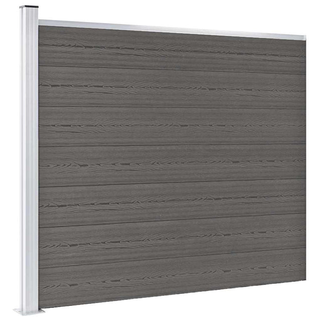 Vidaxl schuttingpaneel 175x146 cm hkc grijs