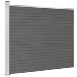 Vidaxl schuttingpaneel 175x146 cm hkc grijs