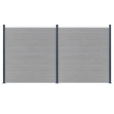 Vidaxl Zaunpfosten 3 St 185 cm Aluminium dunkelgrau