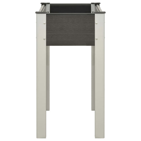 VIDAXL -Pflanzer erhöht 75 x 40 x 75 cm HKC Grau
