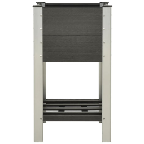 VIDAXL -Pflanzer mit Regal 50 x 50 x 90 cm HKC Grau angehoben