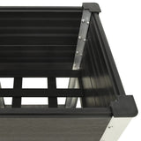 VIDAXL -Pflanzer mit Regal 50 x 50 x 90 cm HKC Grau angehoben