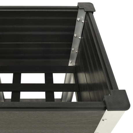 VIDAXL -Pflanzer mit Regal 50 x 50 x 90 cm HKC Grau angehoben