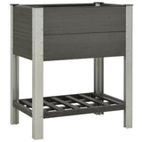VIDAXL -Pflanzer mit Regal 75x50x90 cm HKC Gray angehoben