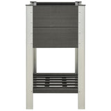 VIDAXL -Pflanzer mit Regal 75x50x90 cm HKC Gray angehoben