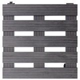 VIDAXL -Pflanzenwagen 2 PCs 30x30x7,5 cm HKC Grau